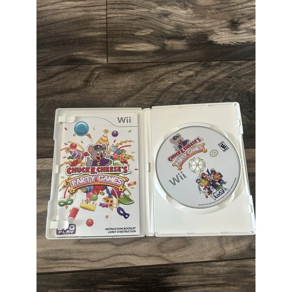 Chuck E. Cheese's Party Games (Nintendo Wii, 2010)‎ CIB, Tested